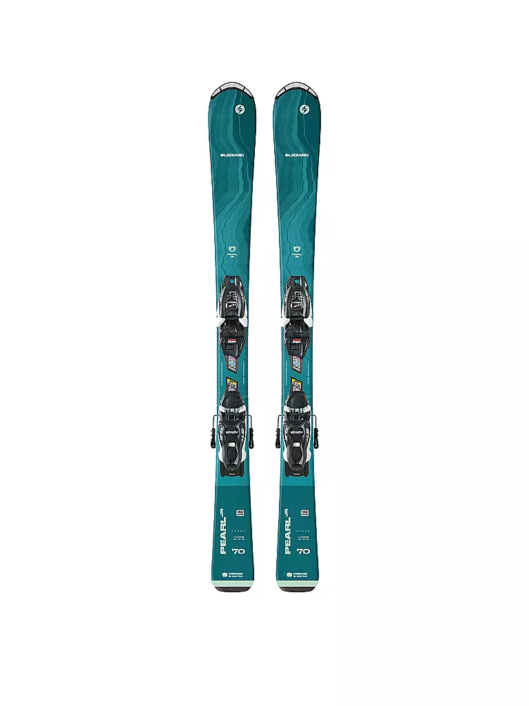 BLIZZARD Jugendski Set Pearl JR (130-140) + FDT JR 7.0 hellblau